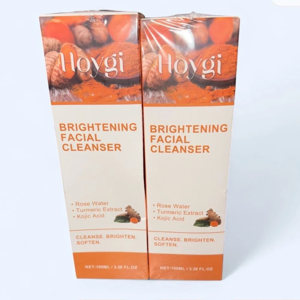 Hoygi Brightening Facial Cleanser – Turmeric + Kojic Acid (100mL) – 2 Pack
